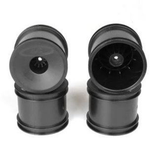 DE Racing DER-SS4-AB  Black Speedline 2.2" 1/10 Stadium Truck Wheel 12mm Hex (4) for XT2 T6