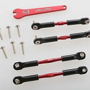 Traxxas TRA3741X  Red Alu Turnbuckle Camber Link Set w/ Wrench (4) Rustler Stampede