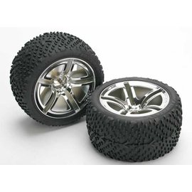 Traxxas TRA5573  Victory Tires on Twin-Spoke wheels (2)