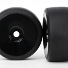 Traxxas TRA6473  XO-1 Black Rear Slick S1 Compound Tires & Wheels (2)