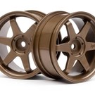 HPI HPI3843  26mm TE37 Touring Car Wheel (Bronze) (3mm Offset) (2)