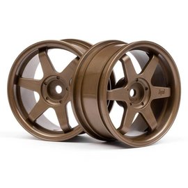 HPI HPI3843  26mm TE37 Touring Car Wheel (Bronze) (3mm Offset) (2)