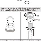 BLITZ BLZ60603-V3  Blitz Adjustable Body Post (4 sets)