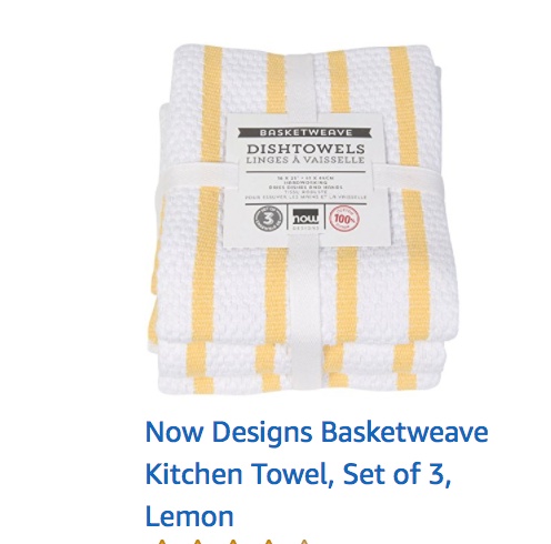 yellow dish towels