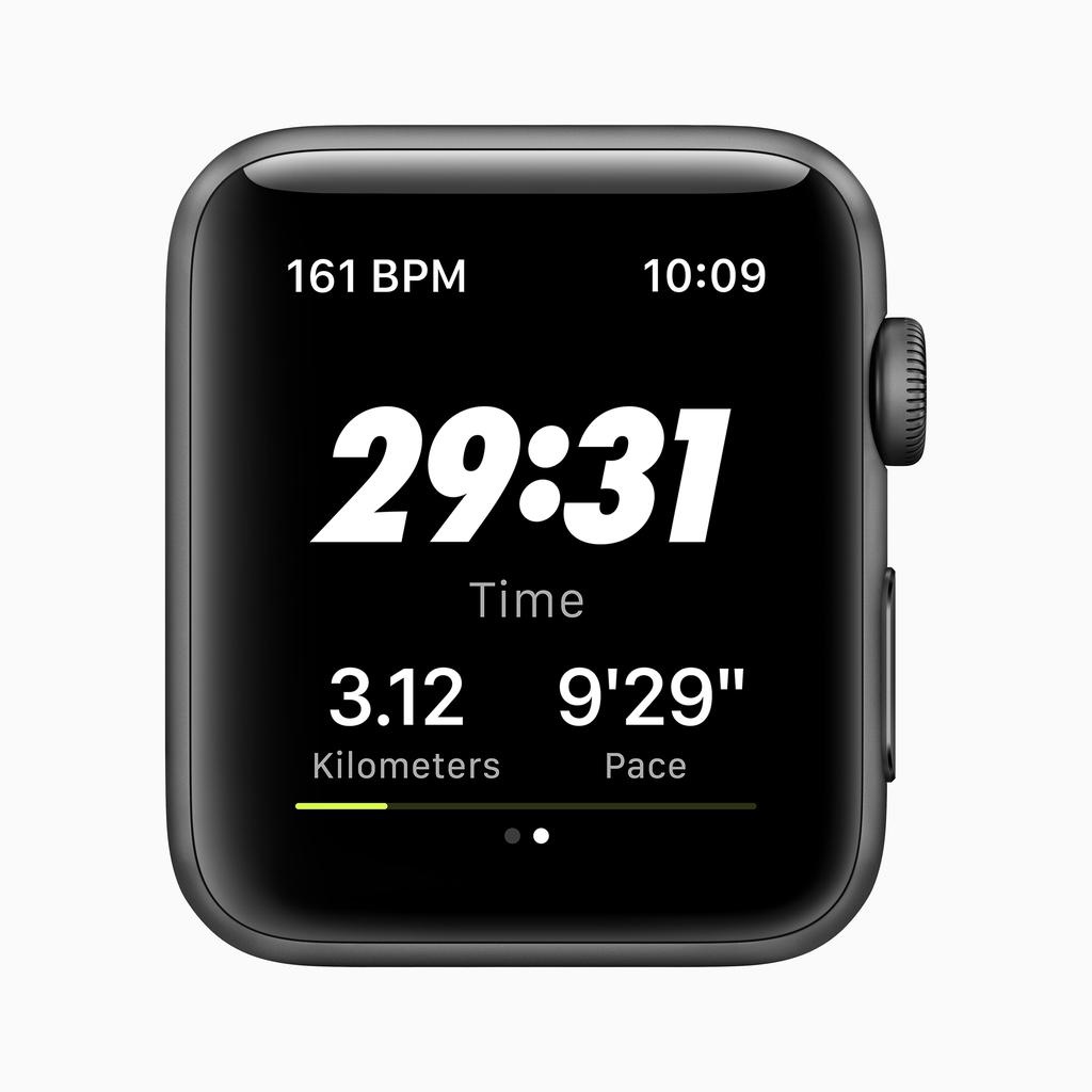 apple watch series 3 nike  42mm space grey aluminium case gps