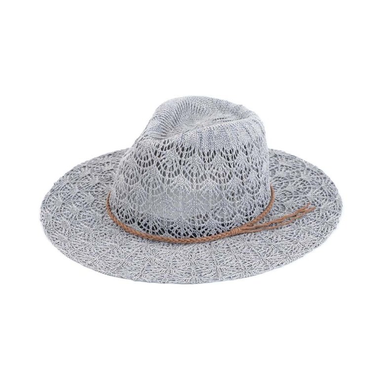 Lace knitted Panama hat