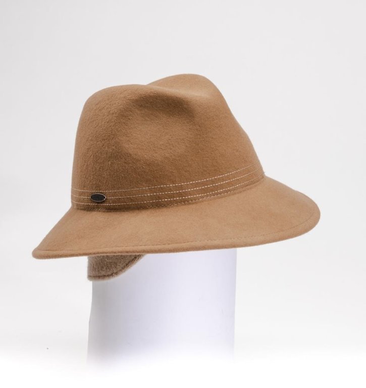 Floria wool fedora w/earflaps