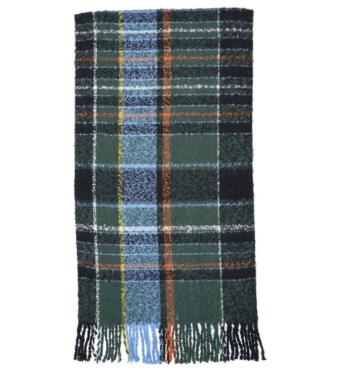 Plaid boucle scarf