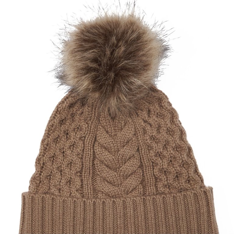 Wishbone cable pom hat