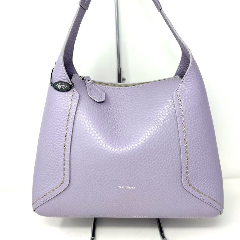 The Trend Italy Oversized pebbled shoulder bag