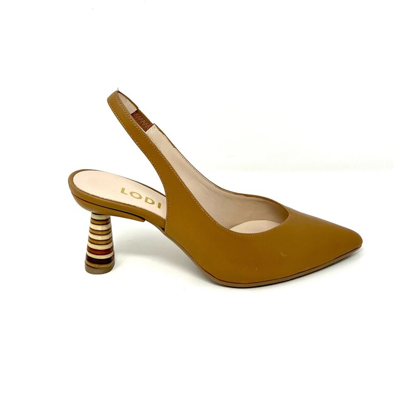 Lodi Lodi slingback w/striped heel