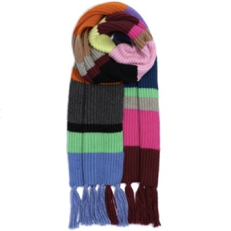 Superfine stripe scarf