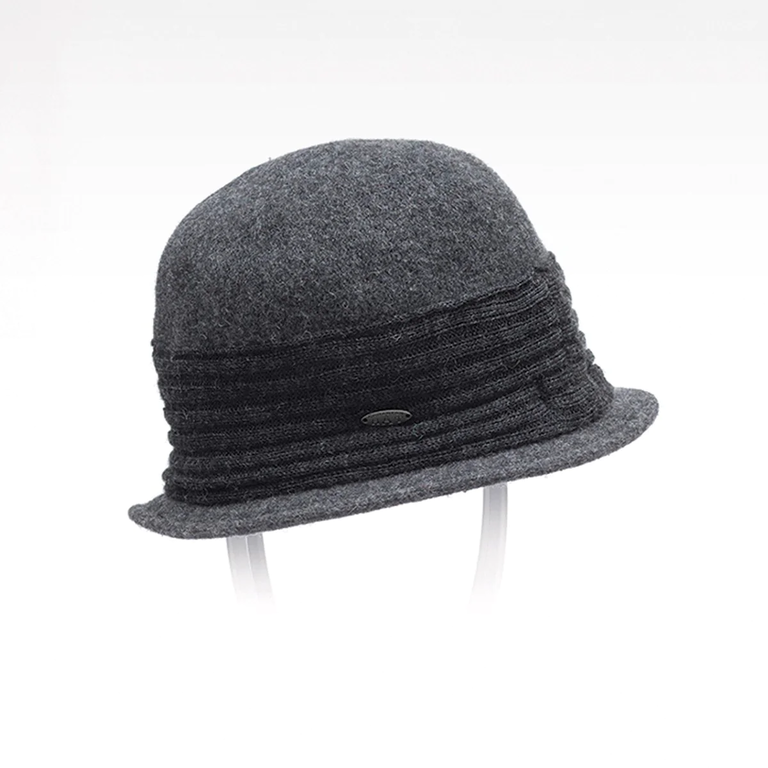 Clara soft wool cloche hat