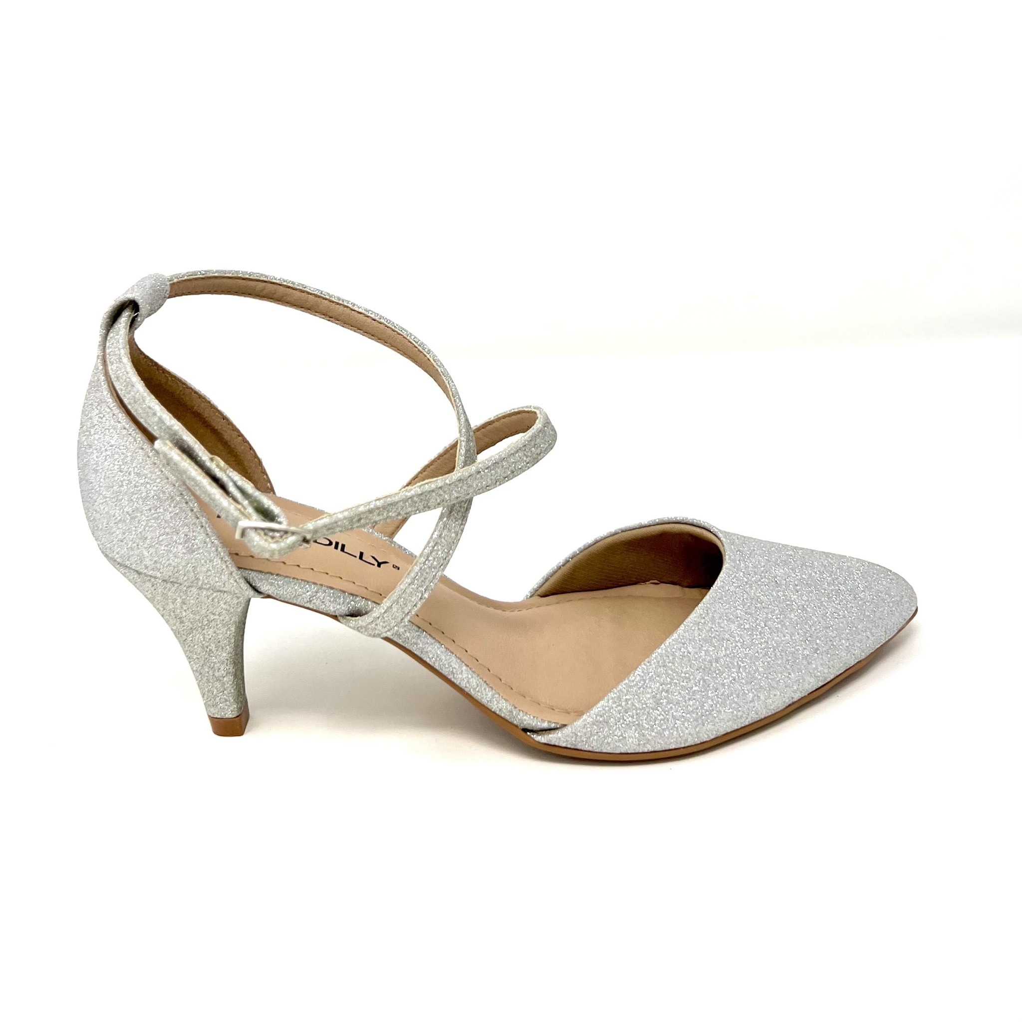 Piccadilly shimmer heel F23 Strut Footwear & Apparel