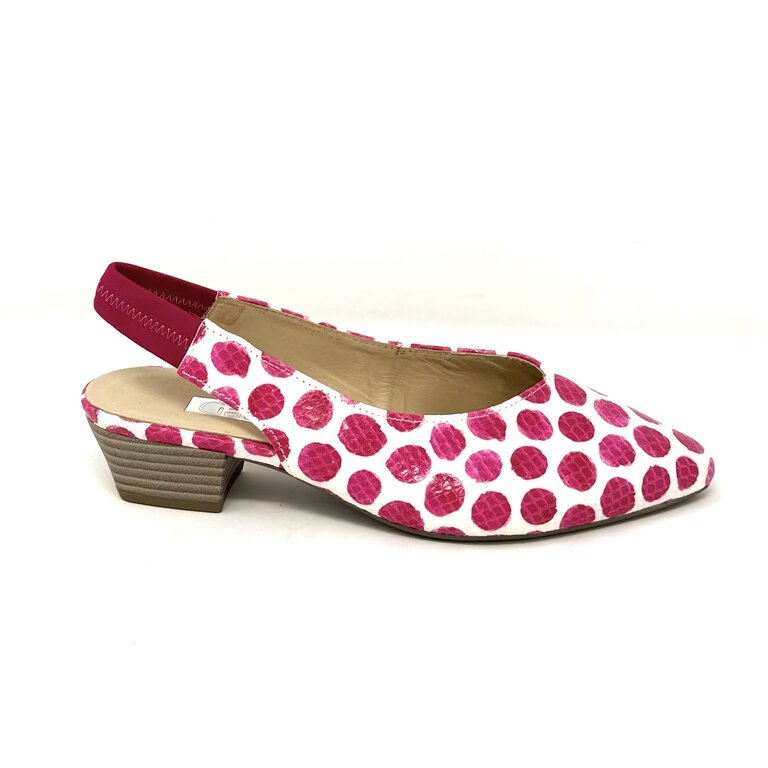 Gabor Gabor polka dot slingback