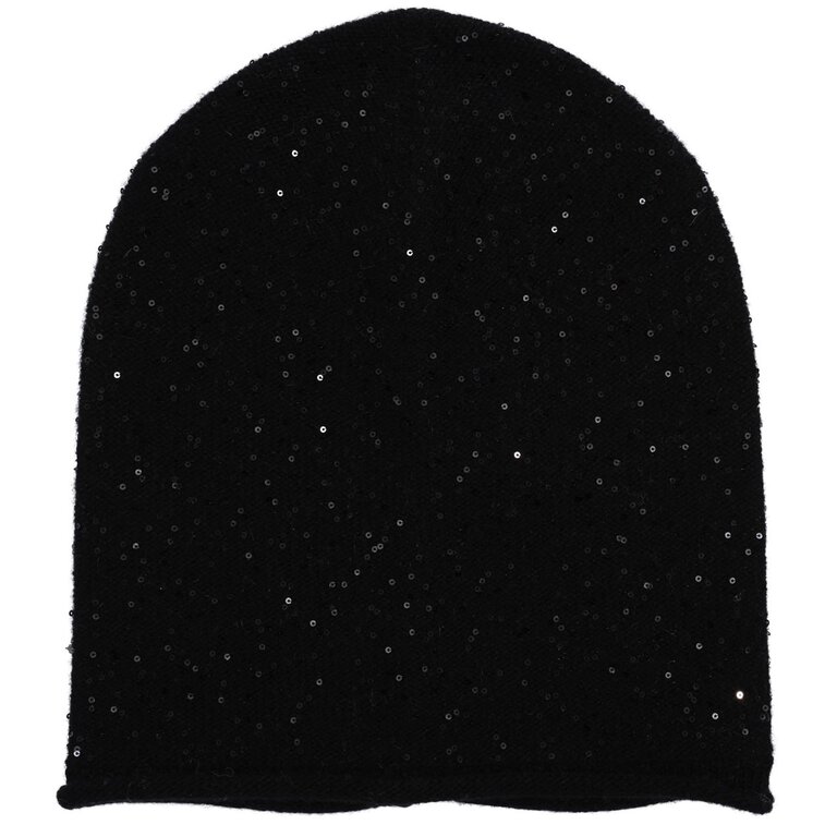 Sequin slouch beanie