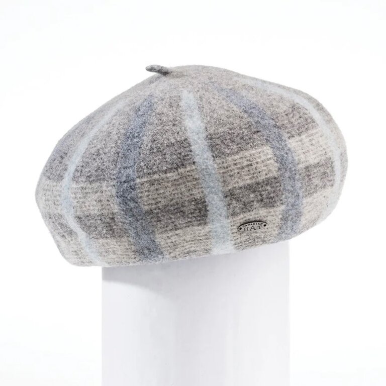 Brianna plaid beret