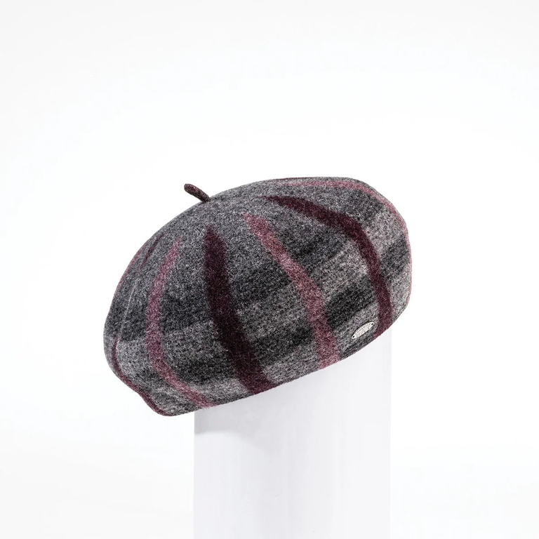 Brianna plaid beret