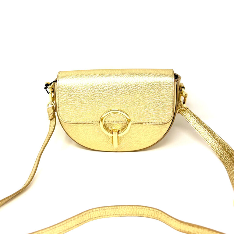 The Trend Italy Alloro crossbody w/gold clasp
