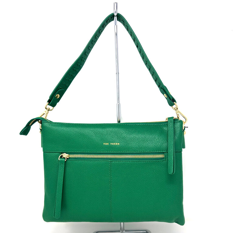 The Trend Italy Bianco bag w/braid strap