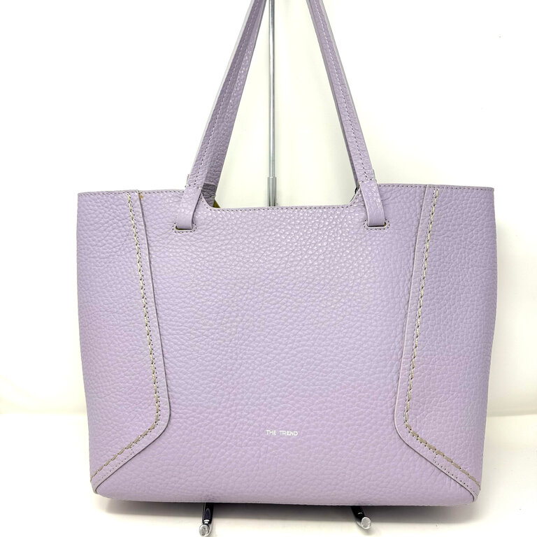 The Trend Italy Pebbled laptop tote