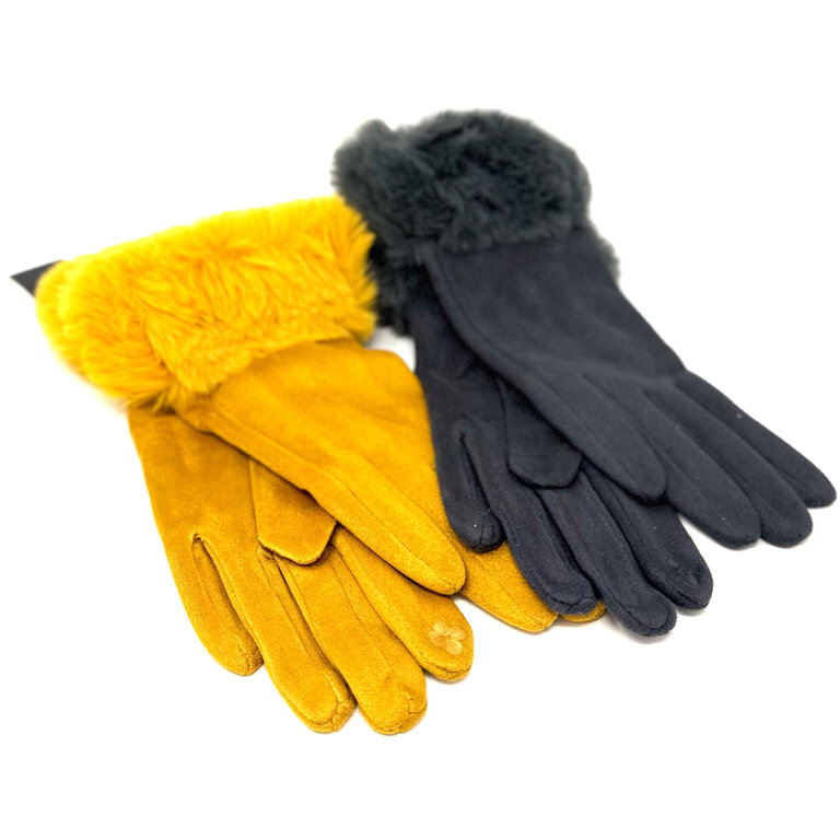 miss caprice Gloves w/fur