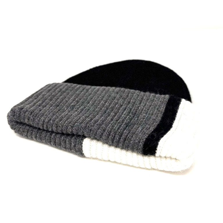 Colour block beanie
