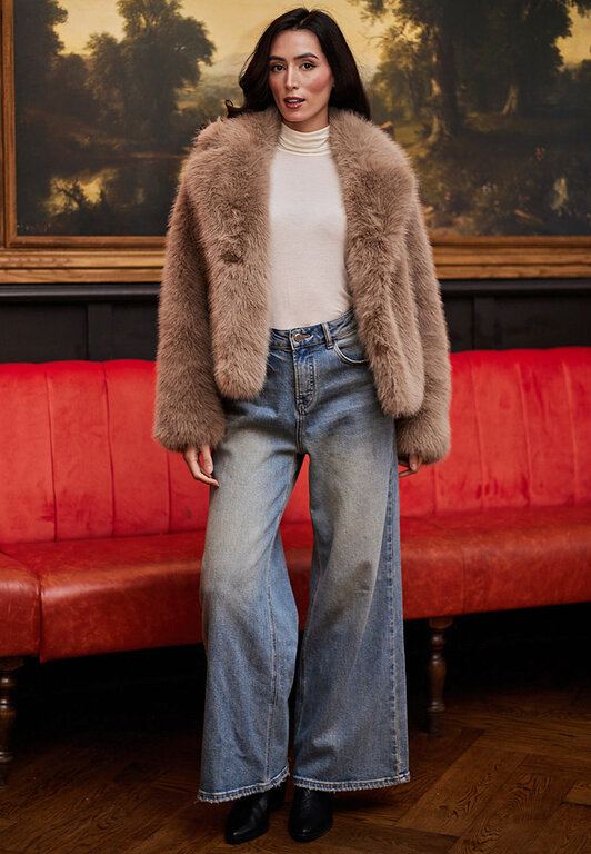 Angel Eye Ruislip faux fur jacket