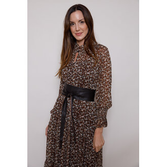 Suzy D Olivia leather wrap belt