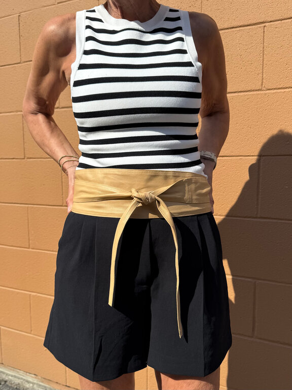 Suzy D Olivia leather wrap belt