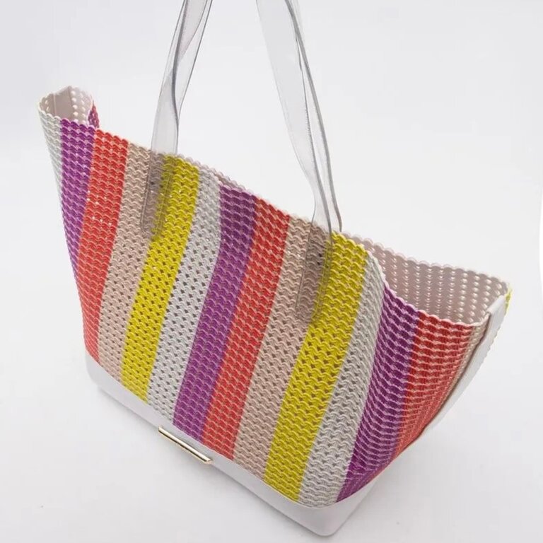 Petite Jolie Ibiza striped tote