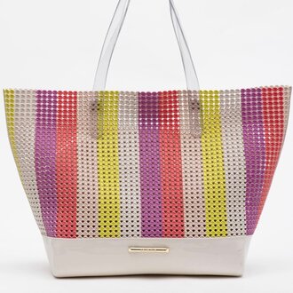 Ibiza striped tote