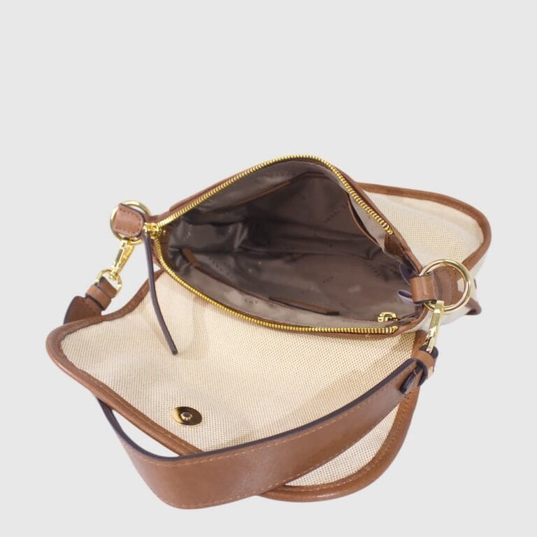 The Trend Italy Accornero canvas/leather bag