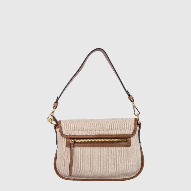 The Trend Italy Accornero canvas/leather bag
