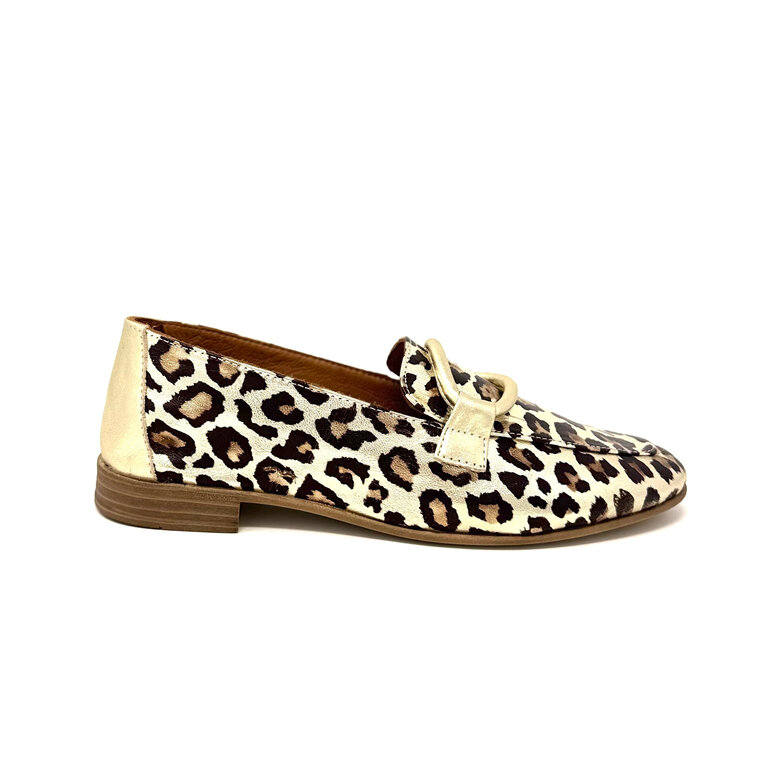 Roamers Melody leopard loafer