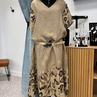 Eternelle Eternelle animal print dress