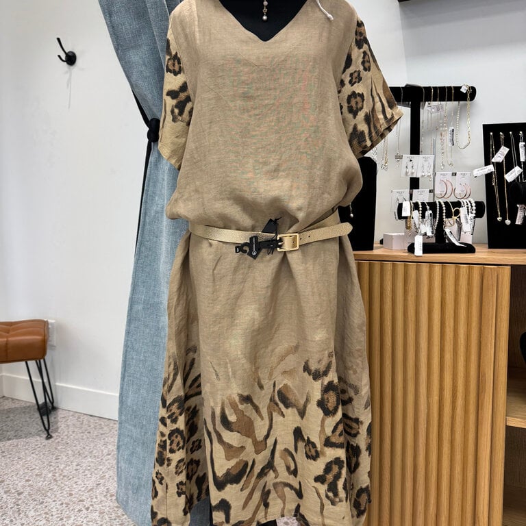 Eternelle Eternelle animal print dress