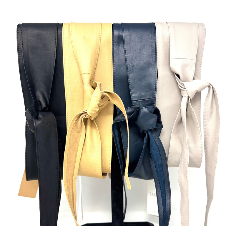 Suzy D Olivia leather wrap belt