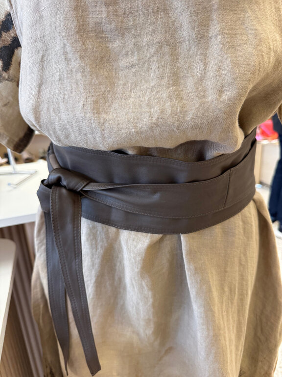 Suzy D Olivia leather wrap belt