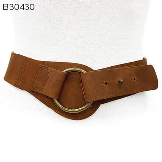 Wide leather belt