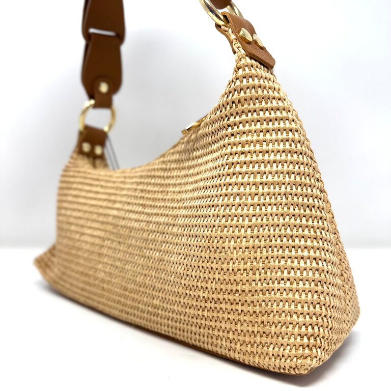 andrea cardone Asymmetric rafia bag