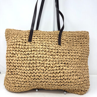 Straw beach bag