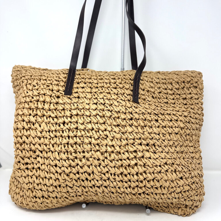 Straw beach bag