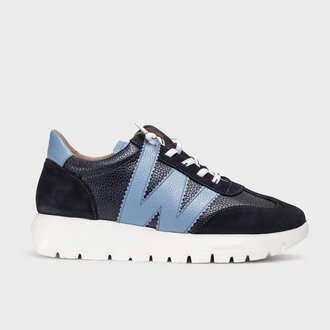 Wonders Wonders leather/suede sneaker