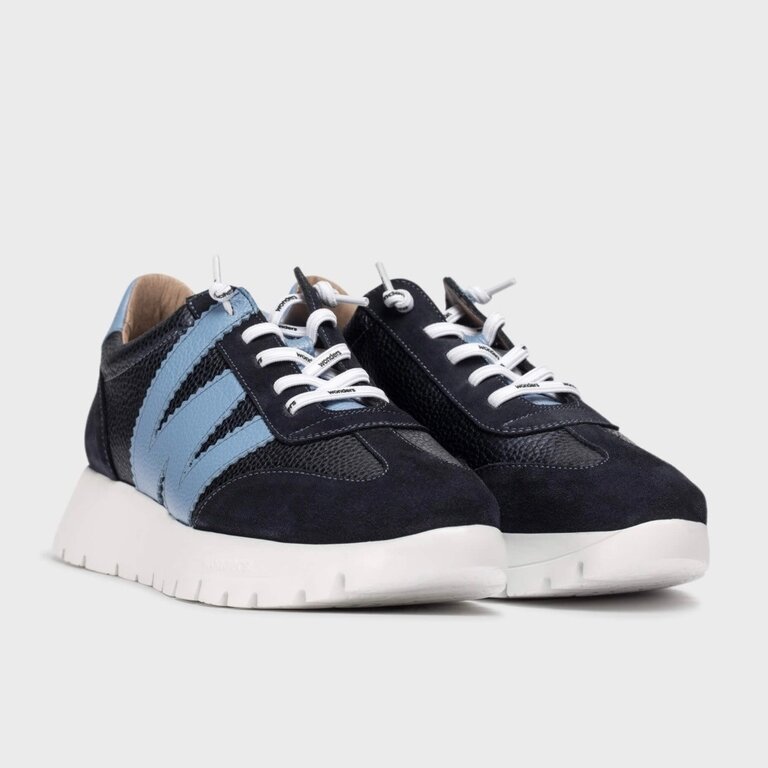 Wonders Wonders leather/suede sneaker