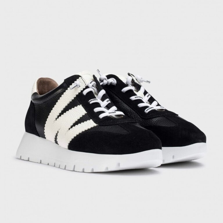 Wonders Wonders leather/suede sneaker