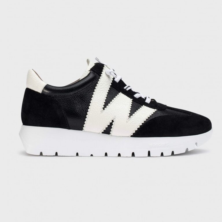 Wonders Wonders leather/suede sneaker