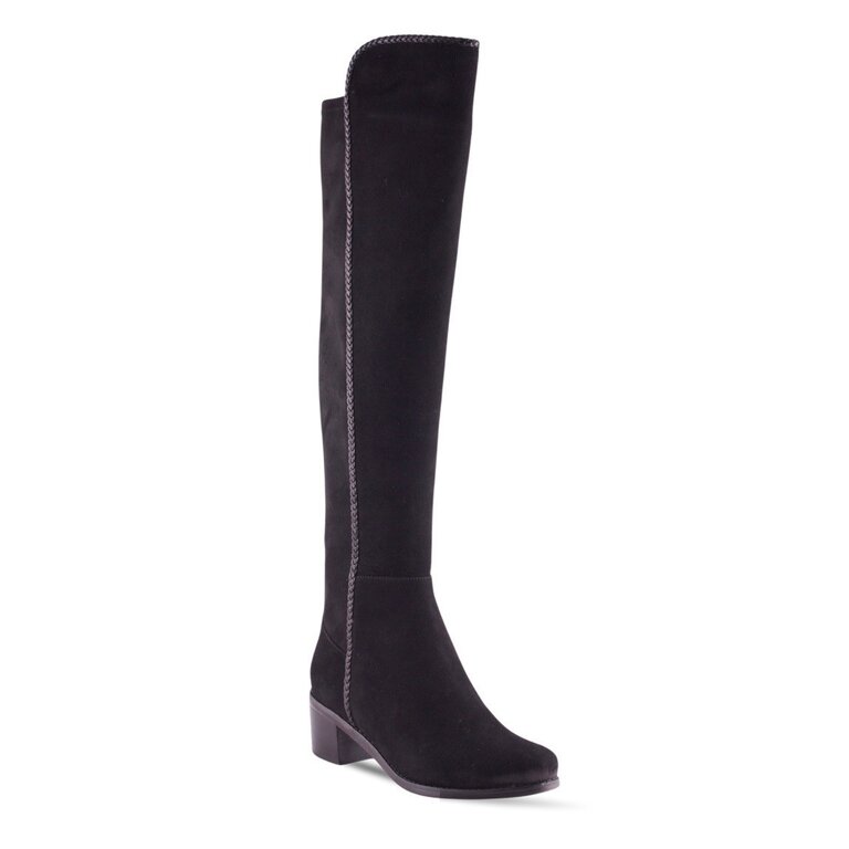 AquaDiva AD tall stretch suede boot