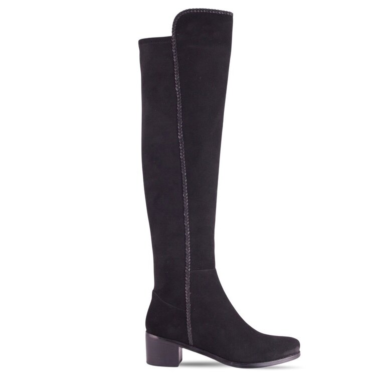 AquaDiva AD tall stretch suede boot