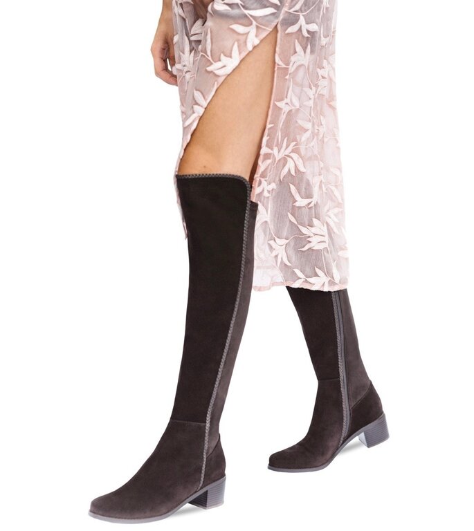 AquaDiva AD tall stretch suede boot